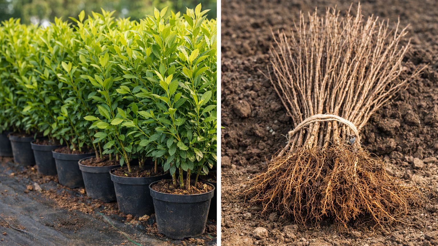 Črepníkový alebo voľnokorenný živý plot?