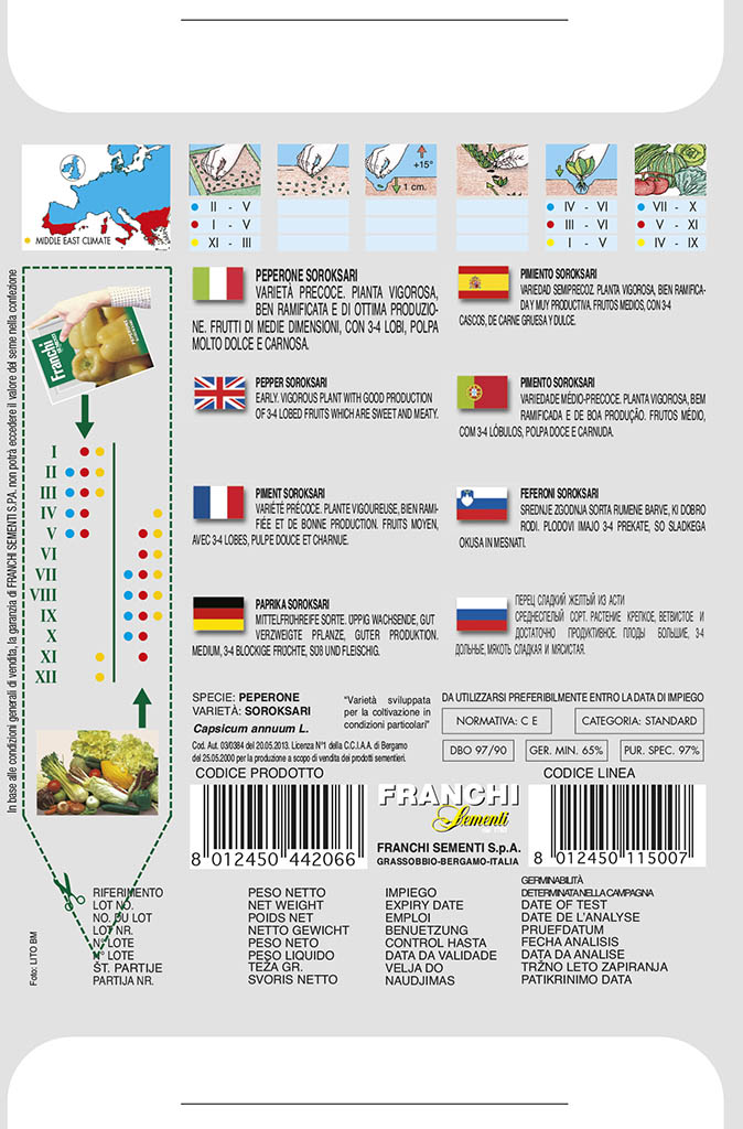 Paprika - SOROKSARI - semená, 2 gramy