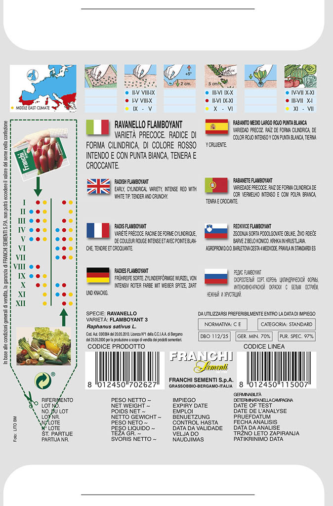 Reďkovka - FLAMBOYANT 3 - semená 15 gr.