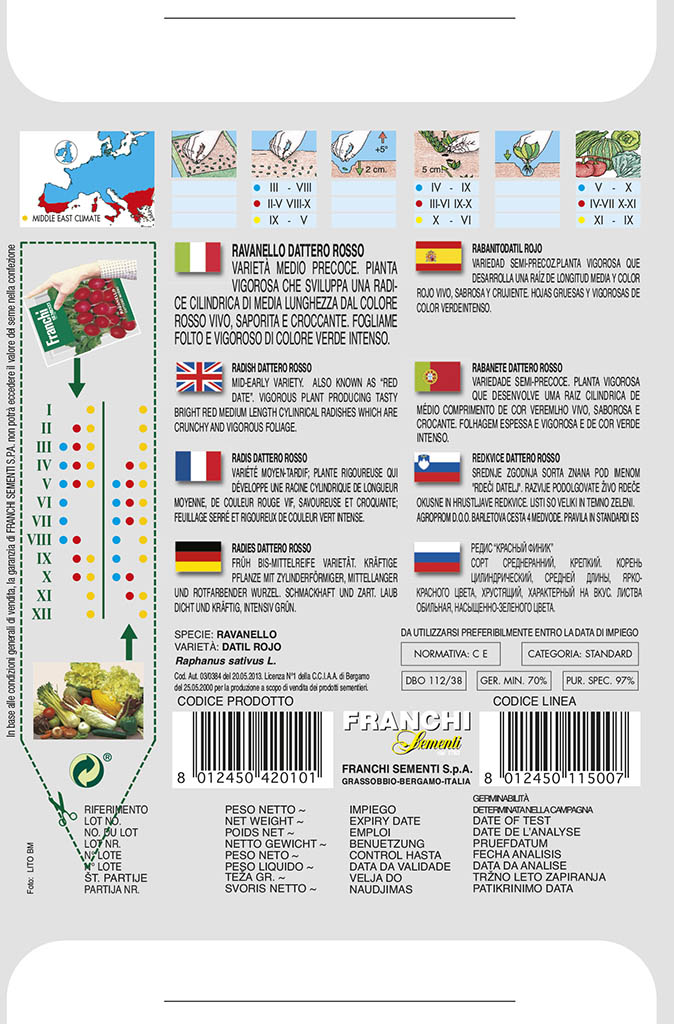 Reďkovka - DATTERO ROSSO