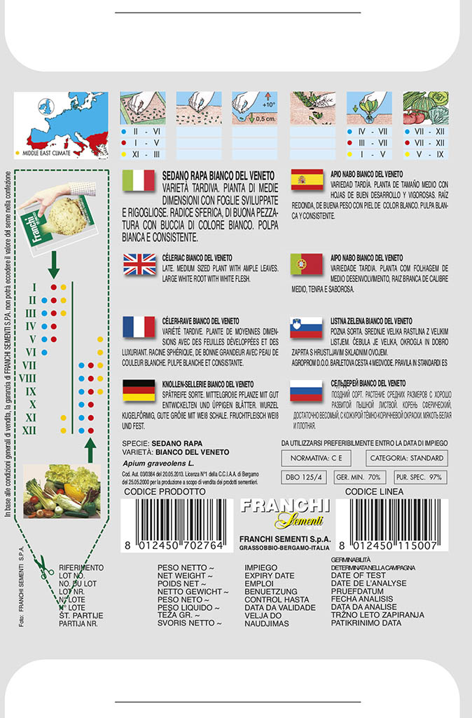 Zeler koreňový - BIANCO DEL VENETO