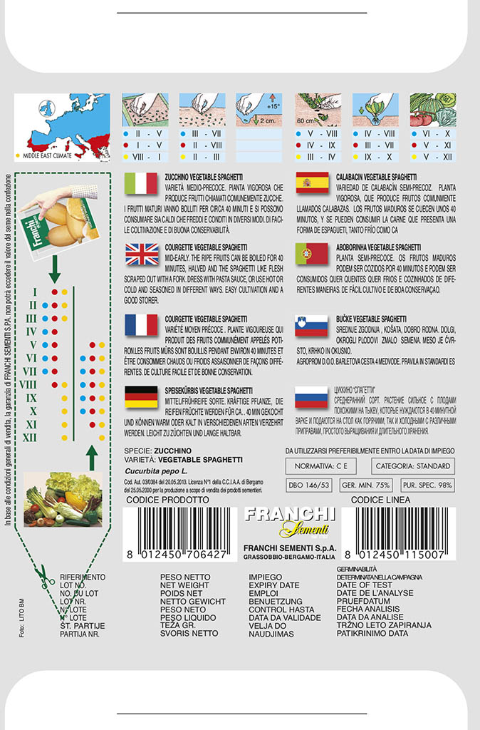 Tekvica - špagetová - VEGETABLE SPAGHETTI