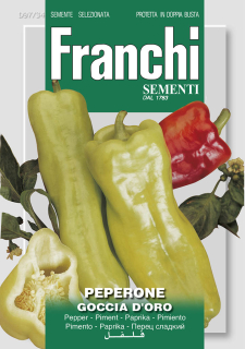 Paprika - GOCCIA D'ORO - semená, 1 gram